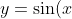 y = \sin (x)